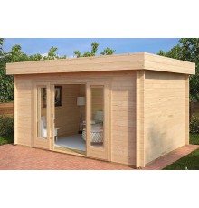 Беседка из термомодифицированного бруса 14 м2 от производителя Thermo Outdoor Gazebo 071.