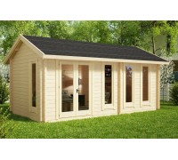 Альтанка із термомодифікованого бруса 18 м2 від виробника Gazebo 073