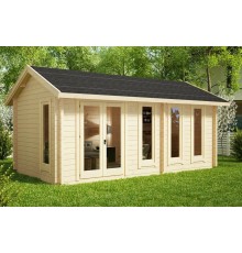 Беседка из термомодифицированного бруса 18 м2 от производителя Thermo Outdoor Gazebo 073.