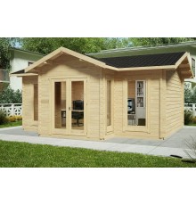 Беседка из термомомомодифицированного бруса 24 м2 от производителя Thermo Outdoor Gazebo 074