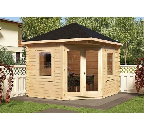 Беседка из термомомододифицированного бруса 9 м2 от производителя Thermo Outdoor Gazebo 076