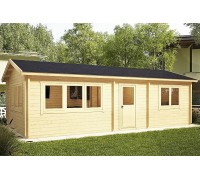 Thermo Outdoor Gazebo 081, a 40.5 m2 gazebo made from thermally modified timber.