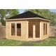 Беседка из термомомомодифицированного бруса 16 м2 от производителя Thermo Outdoor Gazebo 082