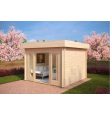 Беседка из термомодифицированного бруса 9 м2 от производителя Thermo Outdoor Gazebo 083.