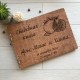 Свадебная книга из дерева для фото и записей.