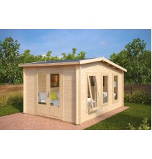 Беседка из термомомододифицированного бруса 14 м2 от производителя Thermo Outdoor Gazebo 07