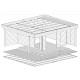 Беседка из термомомомодифицированного бруса 31,2 м2 от производителя Thermo Outdoor Gazebo 0805.