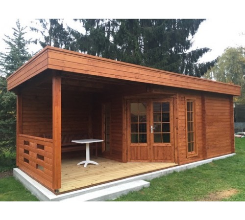 Беседка из термомодифицированного бруса 24 м2 от производителя Thermo Outdoor Gazebo 086