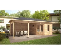 Беседка из термомодифицированного бруса 13,5 м2 от производителя Thermo Outdoor Gazebo 088