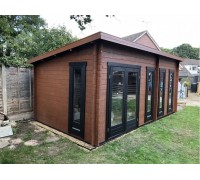 Беседка из термомодифицированного бруса 18 м2 от производителя Thermo Outdoor Gazebo 090