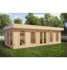 Беседка из термомомомодифицированного бруса 32 м2 от производителя Thermo Outdoor Gazebo 091