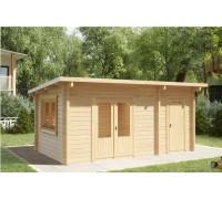 Беседка из термомомомодифицированного бруса 15 м2 от производителя Thermo Outdoor Gazebo 097