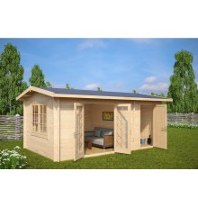 Беседка из термомодифицированного бруса 15 м2 от производителя Thermo Outdoor Gazebo 099