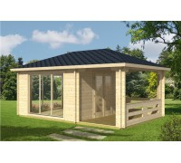 Беседка из термомодифицированного бруса 24 м2 от производителя Thermo Outdoor Gazebo 100