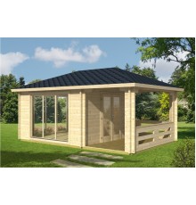 Беседка из термомодифицированного бруса 24 м2 от производителя Thermo Outdoor Gazebo 100