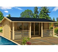Thermo Outdoor Gazebo 101, a 28 m2 thermo-modified timber gazebo from the manufacturer.