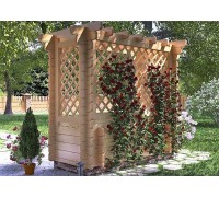 Thermo Outdoor Gazebo 119, altana o powierzchni 2,75 m2 wykonana z drewna modyfikowanego termicznie.