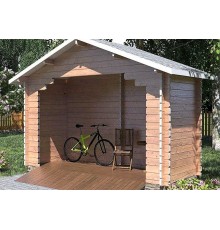 Бесідка з термомомомодифікованого бруса 6,4 м2 від виробника Thermo Outdoor Gazebo 123