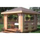 Беседка из термомодифицированного бруса 9 м2 от производителя Thermo Outdoor Gazebo 126