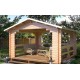 Беседка из термомомомодифицированного бруса 16 м2 от производителя Thermo Outdoor Gazebo 127