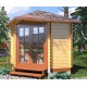 Беседка из термомомомодифицированного бруса 5,76 м2 от производителя Thermo Outdoor Gazebo 128