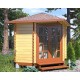 Беседка из термомомомодифицированного бруса 5,76 м2 от производителя Thermo Outdoor Gazebo 128