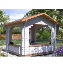 Альтанка із термомодифікованого бруса 9 м2 від виробника Thermo Outdoor Gazebo 129