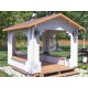 Беседка из термомодифицированного бруса 9 м2 от производителя Thermo Outdoor Gazebo 129.