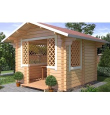 Альтанка із термомодифікованого бруса 9 м2 від виробника Thermo Outdoor Gazebo 130