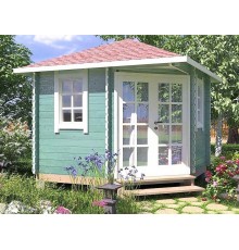 Беседка из термомодифицированного бруса 9 м2 от производителя Thermo Outdoor Gazebo 133.