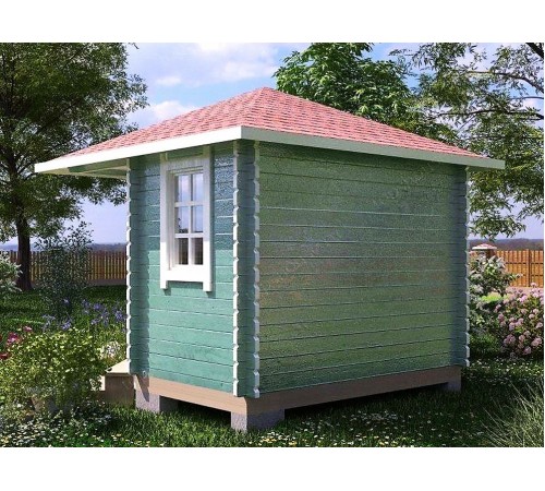 Беседка из термомодифицированного бруса 9 м2 от производителя Thermo Outdoor Gazebo 133.