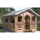 Беседка из термомомомодифицированного бруса 17,5 м2 от производителя Thermo Outdoor Gazebo 138