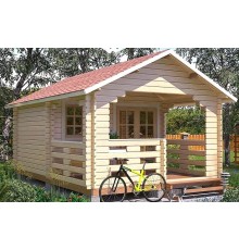 Альтанка із термомодифікованого бруса 21,28 м2 від виробника Thermo Outdoor Gazebo 140