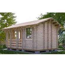 Беседка из термомомомодифицированного бруса 16,64 м2 от производителя Thermo Outdoor Gazebo 141