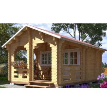 Альтанка із термомодифікованого бруса 22,4 м2 від виробника Thermo Outdoor Gazebo 145