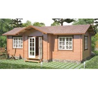 Беседка из термомодифицированного бруса 35,2 м2 от производителя Thermo Outdoor Gazebo 147.