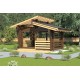 Беседка из термомодифицированного бруса 12 м2 от производителя Thermo Outdoor Gazebo 152.