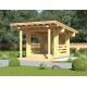 Беседка из термомодифицированного бруса 9 м2 от производителя Thermo Outdoor Gazebo 154.