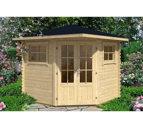 Беседка из термомодифицированного бруса 6,25 м2 от производителя Thermo Outdoor Gazebo 155.