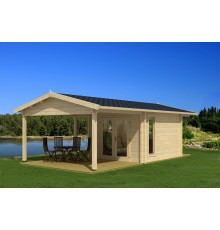 Беседка из термомодифицированного бруса 37,13 м2 от производителя Thermo Outdoor Gazebo 158.