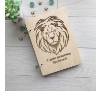 Wooden gift notebook for notes