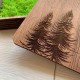 Деревянная квадратная коробочка для колец.