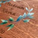 Свадебный альбом с гравировкой и цветной печатью.