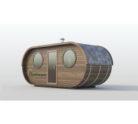 Sauna beczkowa owalna 6 x 2,35 m