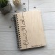 Свадебная книга для фото и записей в деревянной обложке на пружине.