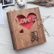 Оригинальная фотокнига из дерева «Love is»
