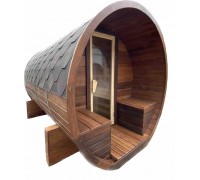 Мобильная баня бочка из бруса под ключ 5,0х2, 15 м Fassauna-5,0 от производителя.