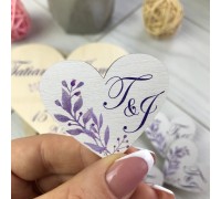 Wedding boutonnieres made of wood.