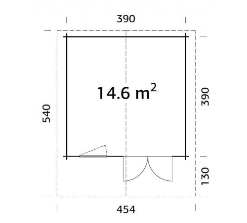 Summer garden house 14.6 m2 Summer garden house 14.6 m2