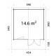 Summer garden house 14.6 m2